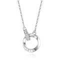 wholesale S925 Sterling Silver Ferris Wheel Pendant with Zirconia for Women-0-13