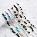 wholesale Metal irregular natural turquoise opal amethyst and shell pearl beaded bracelet wholesale-0-1