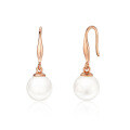 wholesale S925 Sterling Silver White Freshwater Pearl Ear Hooks, Sweet, Simple, Fashionable, Elegant, and Versatile Earrings-0-4