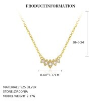 wholesale S925 Sterling Silver Demonic Eye Necklace For Women,-A4523_18K yellow plated_925 silver 925 silver