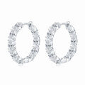S925 Sterling Silver D Color Moissanite Starry Shining Earrings-0-4