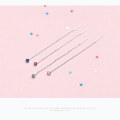 wholesale S925 Sterling Silver Single Diamond Ear Thread for Women, Korean Style Fashion Sweet and Simple Long Ear Chain E7733-0-1