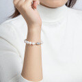S925 Sterling Silver Simple Natural Freshwater Pearl Bracelet for Women-0-1