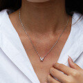 S925 Sterling Silver Moissanite Butterfly Necklace for Women-0-1