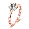 wholesale 9/10/14/18K White Gold/Rose Gold/Yellow Gold 1-Carat Moissanite Vine Ring, No Fading, Full Body Wedding Ring-0-2