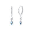 wholesale Sterling Silver S925 Teardrop Earrings for Women with Zirconia Ear Hoops Ear Clasps Cross-Border Light Luxury High-End Long Tassel Accessories-0-11