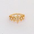 wholesale S925 Sterling Silver Japanese Spring New Sweet Style Lace Ring with Freshwater Pearls-0-1