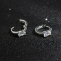 wholesale 925 Silver Cloud-Pull Jewelry New Super Sparkling Zircon Ear Hoops for Women, Versatile Mini Elegant Earrings Factory Wholesale-0-3
