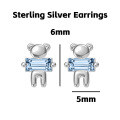 wholesale 925 Silver Cute Animal Pure Silver Stud Earrings Element Simple Minimalist Light Luxury Style Non-removable Earrings-0-34