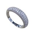 wholesale S925 Sterling Silver Full Rhinestone Fashion Ring for Women, Trendy Ins-Style Cross-Border Wholesale Piece-0-4