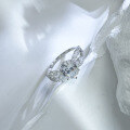 wholesale S925 Sterling Silver, DuLi European and American Fashion Luxury High-Carbon Diamond Engagement Ring for Women, Advanced Versatile Jewelry-0-2