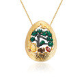 wholesale S925 Silver Designer High-End Style Natural Gemstone Pendant with Natural Wind Design-0-7