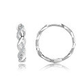 S925 Silver Cross-Border Large Hoop Earrings with Moissanite-0-1
