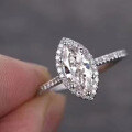 wholesale 925 Silver Jewelry by Zhuozhifan New 6*13 Marquise Diamond Ring,Ins-0-2