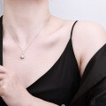 S925 Silver Cross-Border Versatile Moissanite Necklace Pendant-0-1