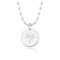 wholesale S925 Sterling Silver Geometric Minimalist Fashion Niche Design Retro High-end Pendant Collarbone Necklace-0-7