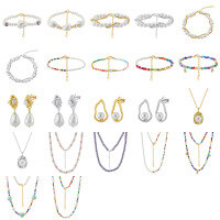 wholesale S925 Sterling Silver Bohemian Vacation Style Pearl and Colored Bead Ladies Collarbone Necklace for Beach Party-PSB01-14K>925 silver