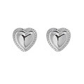wholesale S925 Sterling Silver ET250 Korean-style Minimalist Cute Heart Stud Earrings for Women Students-0-4