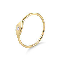 wholesale S925 Sterling Silver Unique Personality Eye-Shaped Ring with Moissanite, Golden Dawn Series, and Accent Diamonds-Moissanite Ring  US size 7 (domestic size 15)