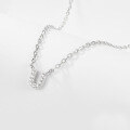 wholesale 925 Sterling Silver 26 Letter Necklace Light Luxury High-End Sense Pendant Necklace with Diamond-Encrusted Letters for Women Cross-Border E-Commerce Jewelry-0-27