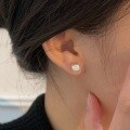wholesale S925 Sterling Silver Plated Zircon Ear Studs for Women, Korean Version Chic Design, Fashionable and Exquisite Earrings-0-2