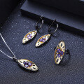 wholesale 925 Silver Italian Craft Designer Gemstone Pendant Vintage High-End Natural Amethyst Necklace Pendant-0-3