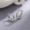 wholesale S925 Sterling Silver "Keep for Its Beauty" Fashion Hollow Star Ear Studs Luxury Ear Clasps-0-1