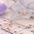 wholesale 18K rose gold earrings au750 set with diamond studs 14K yellow gold 9K white gold moissanite earrings women's jewelry-0-2