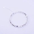 wholesale S925 Sterling Silver, Chao Xiaobai, A Few Liang of Broken Silver, Bracelet for Girls, Self-Discipline Beads, Ins Niche Design, Best Friend Matching Style-0-2