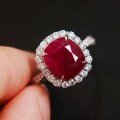 wholesale S925 Sterling Silver Full Diamond Red Elk Light Luxury Ring, Fashionable and Individual, Simple and Elegant, Inlaid with 5A Zircon-0-2