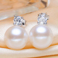 Metal Classic Princess Pearl Zircon Earrings, Cross-Border Best-Seller-0-4