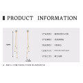 Sterling Silver Moissanite Chain Tassel Earrings, Wholesale-0-11