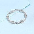 wholesale PT950 Gold Plated 925 Sterling Silver Full Moissanite Bracelet for Women High Quality Light Luxury Wholesale Bangle-0-1