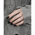 wholesale S925 metal original niche high-end stackable ring trendy cool colored zircon slim band ring for women-0-3