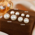 wholesale S925 Sterling Silver 650 Colors Ear Studs Same Style Fever Vintage Hong Kong Style Imitation Pearl Earrings for Women Wholesale-0-2
