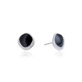 wholesale S925 Sterling Silver Zirconia Drip Enamel Earrings for Women, Fashionable and Elegant French Style Luxury Earrings-0-4
