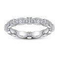 wholesale 925 Sterling Silver Fashionable and Unique Stackable Ring Interlocking Ladies Ring for Wedding Jewelry-0-5