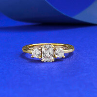 wholesale S925 Silver New Small Sugar Stackable Ring for Women, Minimalist and Thin Fashion Stacking Ring-R1379 Gold Small Sugar Cube Ring Size 9