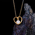 Metal Alloy Pendant Bohemian Amethyst Moissanite Necklace for Women-0-1