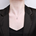 S925 Silver Cross-Border Wholesale Zircon Bear Pendant Necklace-0-2