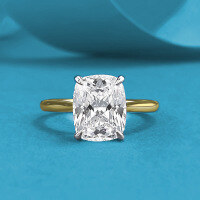 wholesale 925 Silver Zhuo Zhifang Jewelry New 8*10mm Fat Square High Carbon DiamondIns-R1320 White Diamond Gold Ring No. 9