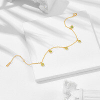 wholesale S925 Silver Natural Gemstone Bracelet, Source Manufacturer Wholesale, Japanese Retro Luxury Style Green Peridot Bracelet-Peridot Bracelet 925 Silver