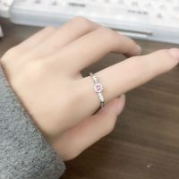 wholesale S925 Sterling Silver Pink Diamond Square Ring, Romantic and Sweet Couple's Ring for Women, Versatile and Trendy, Unique Design for Girlfriend-xb976-white gold