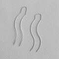 wholesale S925 Sterling Silver Handmade Chic Minimalist S-Shaped Smooth Line Drop Earrings-0-0