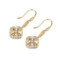 wholesale Metal: 925 Sterling Silver Gold Plated, New High-end Luxury Palace Style Long Earrings Source Factory Small Wholesale-0-4