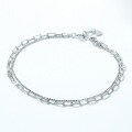 wholesale 925 Silver Korean Style New Fashion Trend Ins Wind Niche Design Double Bead Chain Bracelet Wholesale-0-2