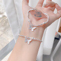 wholesale S925 Sterling Silver Butterfly Bracelet, New Chinese Style, Ethereal and Versatile, Small and Exquisite, High-End Pearl Hand Accessory-0-0