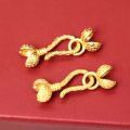 wholesale 925 Silver Gold Plated Antique Silver Blossom Clasp, DIY Bracelet Closure, Pepper Clasp, End Clasp, Link Clasp Accessories-0-0