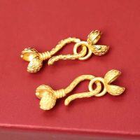 wholesale 925 Silver Gold Plated Antique Silver Blossom Clasp, DIY Bracelet Closure, Pepper Clasp, End Clasp, Link Clasp Accessories-Small shiny one