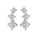 wholesale 925 Sterling Silver Zirconia Stud Earrings, Ins Light Luxury High-End Women's Jewelry for Cross-Border Wholesale-0-5
